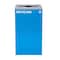Alpine Industries 87 Gal. 3-Stream Steel Blue Recycling, Green Mixed, and Black Commercial Trash Can Station ALP4450-BLK-KIT31 - alternate 2